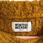Weekday MTWTFSS  Mustard Yellow Wool Mohair Blend Sweater Photo 2