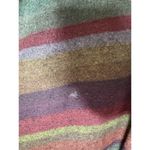 American Twist Oversized Poncho Hoodie Sweater Size Large Striped Hooded Cape Photo 4