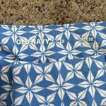 Old Navy NWT  High Waisted Pixie Trouser Shorts Blue Tile White Geometric 12 Photo 3