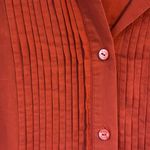 Oilily Burnt Orange Red Button Down Shirt Size 38 Photo 6