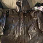M Collection leather jacket size Large Brown Photo 0