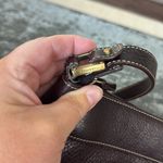 Etienne Aigner  Brown Leather Shoulder Bag w/Adjustable Strap 13x9x3" Photo 3