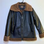 Koolaburra by UGG Faux Shearling Moto Jacket Brown Size L Photo 0