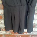 Forever 21  Black 3/4 Sheer Sleeve V Neck Romper Size S Photo 3
