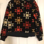 Sonoma  Fleece Pullover with 1/4 Button Detail Sherpa women’s small Aztec cozy Photo 1