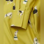Hobbs London Limited Edition 40th Anniversary Alana Whippet dog Shirt blouse 8 Yellow Photo 5
