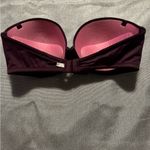 PINK - Victoria's Secret  Deep Purple Strapless Bra Photo 1