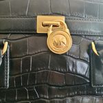 Michael Kors Black Croc Embossed Leather Tote Photo 5