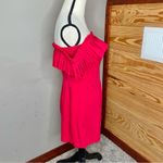 Urban Outfitters Red Ruffle Off The Shoulder Shorts One Piece Romper 4 Photo 1