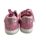 Pink Glitter Shiny Sparkle Fashion Sneakers Women’s Size 7 Barbie Low Top Photo 3