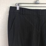 New York & Co. Charcoal Striped Dress Crops Sz 8 Photo 1