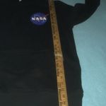 H&M  + LOGG NASA hoodie black pouch pocket size S Photo 5