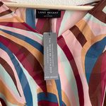 Lane Bryant Multicolor Plus Size Cap-Sleeve Waist Tie Chiffon Midi Dress NEW Photo 8