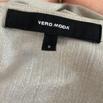 Anthropologie VERO‎ Moda  Crew Neck Metallic Top Size Small Photo 2