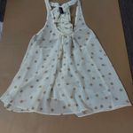 fab'rik fa'brik Polka Dot Ruffled Racerback Tank Top  L Coquette Girl Prints Twee Y2K Photo 4
