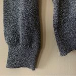 Vintage Metallic Silver Long Sleeve Turtle/High Neck Silver Top Size Small Photo 7