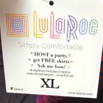 LuLaRoe Chevron Patterned Skirt - Blue and Red Photo 1