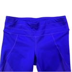 Athleta Royal Blue Cropped Activewear Mesh Curout Leggings Womens Small Photo 1
