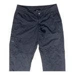 prAna Women Black Cargo Pants Size M Straight Leg Casual Zipper Closure Photo 2