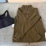 NWT Lululemon Bundle Bra and Define Jacket. Size S/6 Black Photo 0