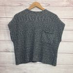 Free People Beach Sweater Knit Sweater Women M GRAY Crop Sweater Women Mock Photo 1