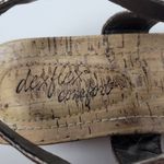 dexflex comfort Dex Flex T Strap Metallic Thong Wedge Sandal Gem Stone Jeweled Size 8.5 Photo 8