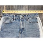 PacSun  Denim Retro Y2K Mini Skirt Light Wash Two Tone Frayed Hem Women's Size 25 Photo 4
