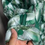 NWT FREE PEOPLE Scrunchy Glossy Printed Pippa Packable Puffer Jacket XL Green Photo 5