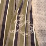 SAINT GERALDINE WOMENS Striped Overalls with Blue and Green Accents SMALL Photo 6