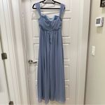 Birdy Grey  French Blue Devin Chiffon Maxi Dress Bridesmaid Wedding Size Medium Photo 10