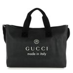 Gucci  Coated Canvas Large Trademark Logo Travel Tote Photo 9