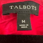 Talbots 100% Cotton Embroidered Floral Appliqué Scallop Hem Shell Lined Top M Photo 5