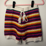 Versona  Multicolor Knit High Waist Shorts Photo 0