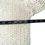 POL Open Knit Hooded Long Sleeve Boho Loose Fit Ivory Cardigan SMALL Photo 5