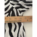 John Mark Zebra Tunic Size M Black White Oversized Lagenlook Wired Collar Size M Photo 11
