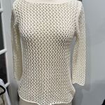 Escapade Ivory Cream Knit Sweater Top Tan Photo 1