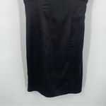 BCBGMAXAZRIA Y2K Strapless Mini Dress Size 4 Black Lime Green Photo 2