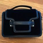 Black Faux Leather and Suede Handbag Photo 3