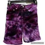 Guess 90s • Vintage Jean shorts • custom tie dyed • psychedelic • festival Photo 3