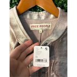 Free People Ballet Racer Ruffle Velvet Jacket Size XS Crop Fitted Button NEW Vel Photo 5