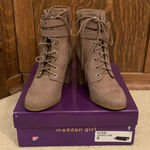 Madden Girl High Heel Booties Klaim Taupe Fab size 6 New Photo 0