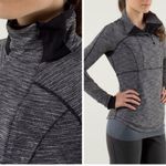 Lululemon Base Runner Half Zip Pullover Jacket Coco Pique Black White Size 4 Photo 1