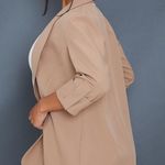 Pretty Little Thing Camel Basic Turn Up Sleeve Blazer Photo 1