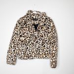 BLANK NYC  faux fur cheetah leopard print jacket size small Photo 1