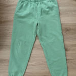 Aritzia TNA Cozy Fleece Boyfriend Joggers Green Size medium Photo 0