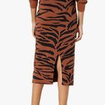 The Drop Iris 100% Cotton Knitted Midi Pencil Skirt Pull Photo 1