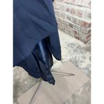 Dress 1980s Navy pleated bodice swing skirt shoulder pads Blue Size 6 Photo 6