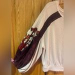 Free People Casual Clash Thermal Top Contrasting Billowed Sleeve Rose Petal XS Photo 13