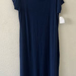 Eileen Fisher NEW  Jersey Stretch Maxi Dress‎ Blue Medium Photo 0