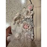 AZALEA WANG Penny Lane Flower Embellished platform canvas Sneaker White size 6 Photo 6